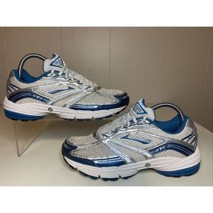 BROOKS Adrenaline GTS 9 MOGO Women’s Grey Silver Running Shoes Sz 8.5 medium